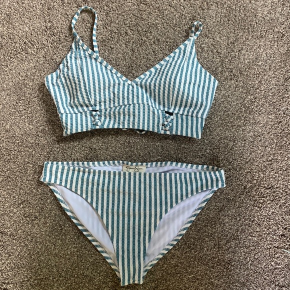 Jessica Simpson Other - Jessica Simpson striped bikini